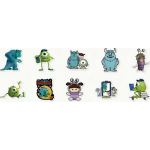 Disney Monster Stickers 10's